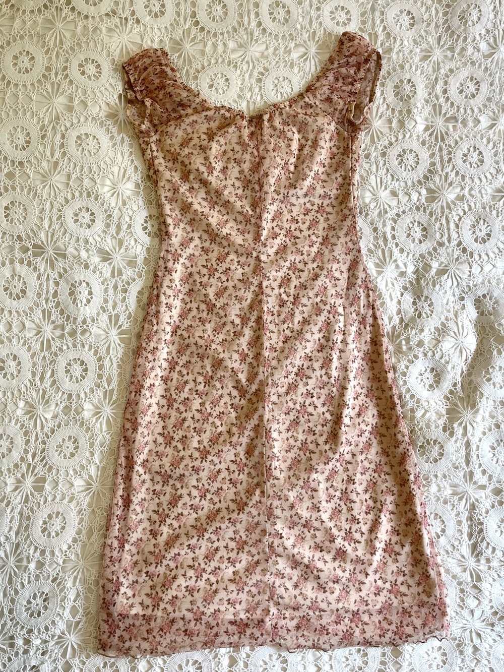 Vintage Y2K smart set pink floral dress - Picture 2 of 6